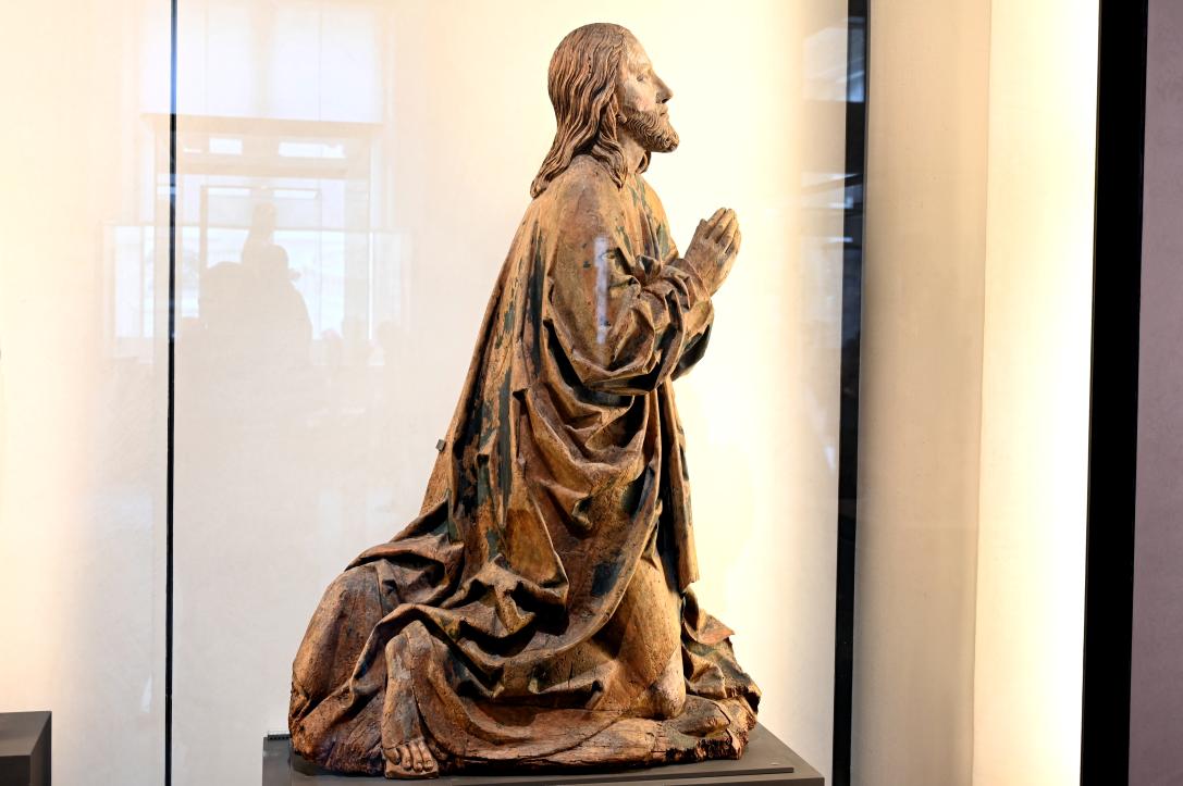 Nikolaus Weckmann (Werkstatt) (1510–1523), Christus im Gebet, Wettenhausen, ehem. Augustiner-Chorherren-, heute Dominikanerinnenkloster, jetzt Paris, Musée du Louvre, Saal 169, um 1500–1520, Bild 2/4
