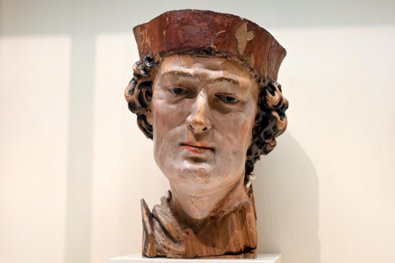 Kopf eines Heiligen, Paris, Musée du Louvre, Saal 169, um 1500–1510, Bild 2/5