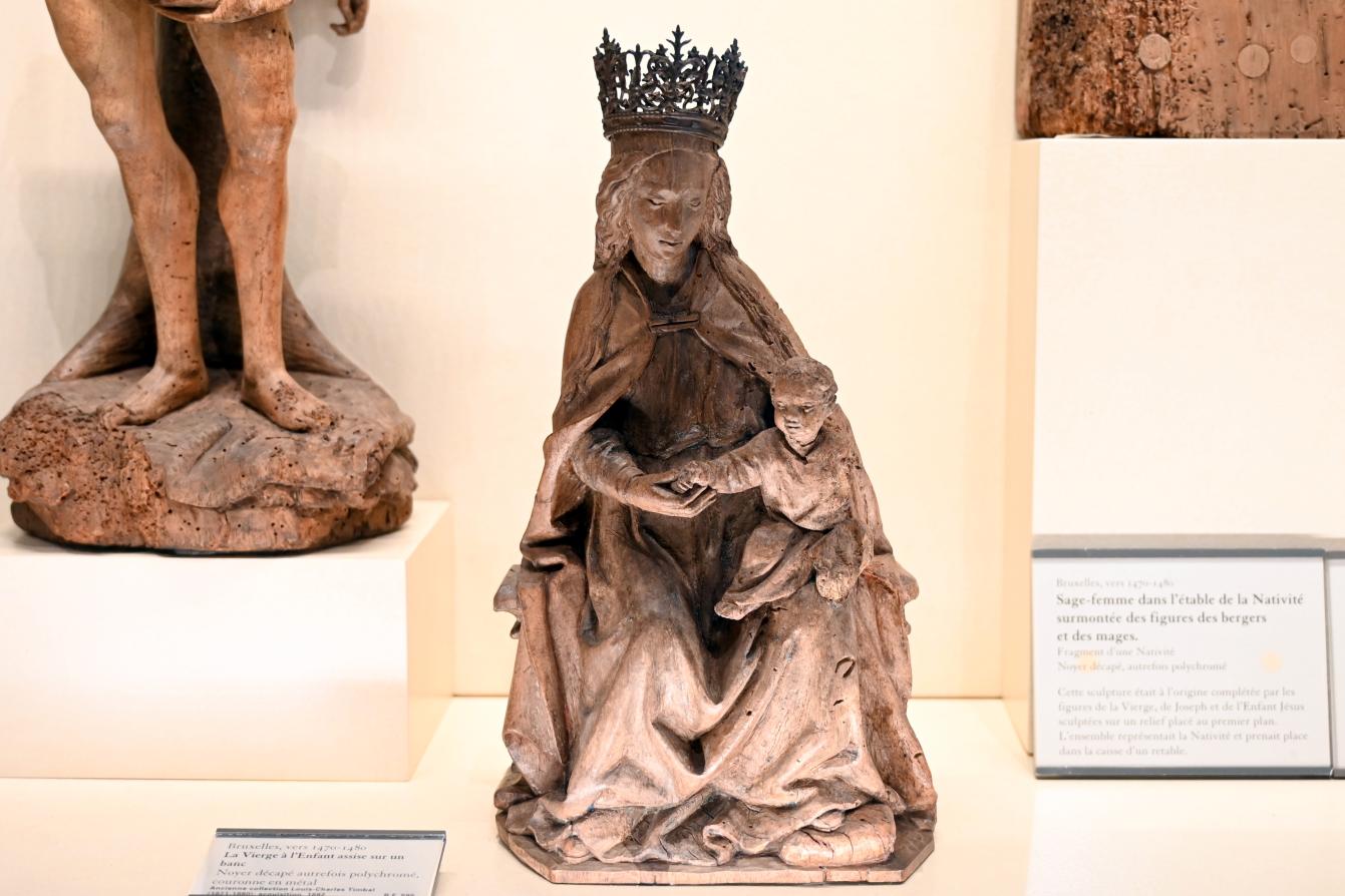 Thronende Maria mit Kind, Paris, Musée du Louvre, Saal 169, um 1470–1480