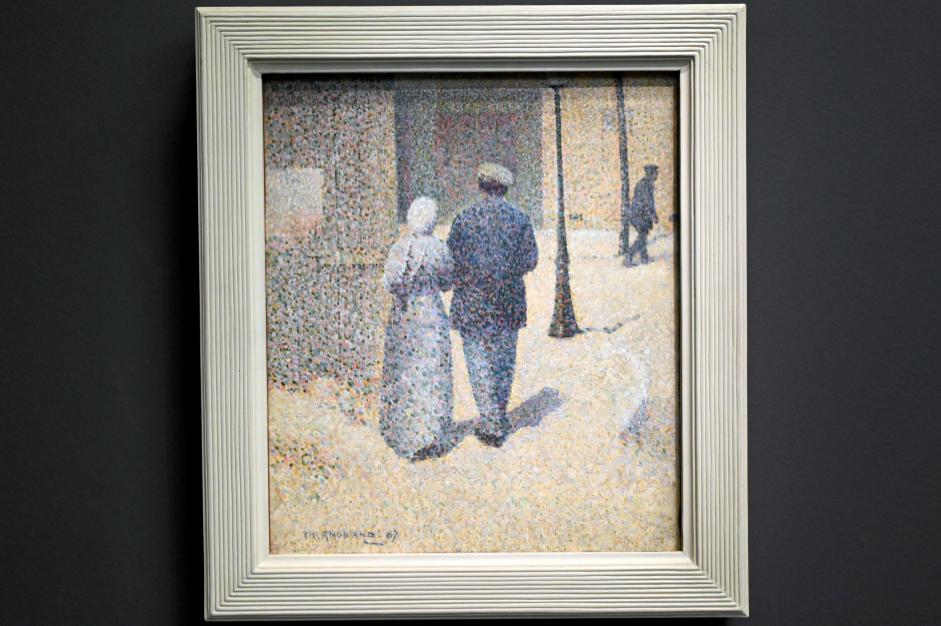 Charles Angrand (1887), Paar auf einer Straße, Paris, Musée d’Orsay, 1887, Bild 1/2