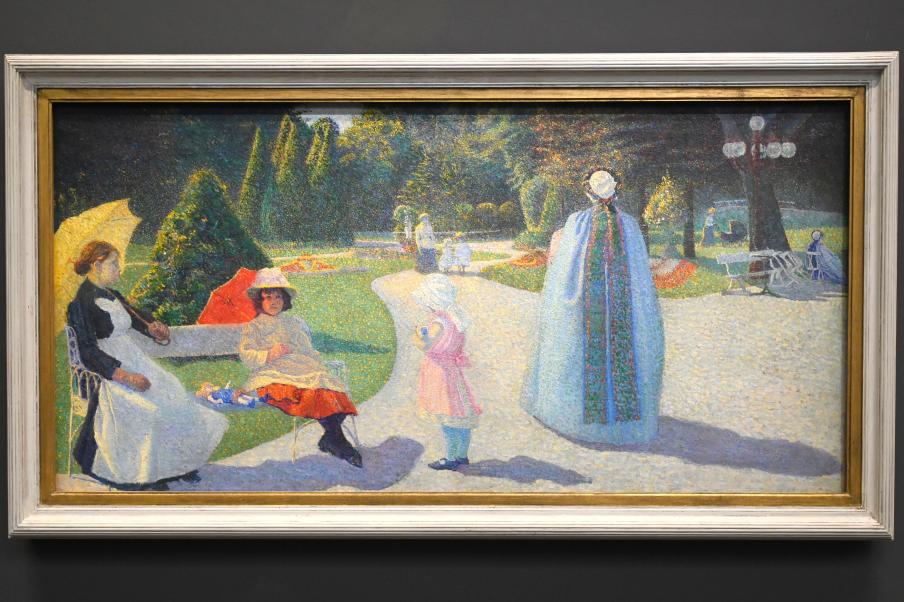 George Morren (Georges Morren) (1891), Im l`Harmonie (Öffentlicher Garten), Paris, Musée d’Orsay, 1891, Bild 1/2
