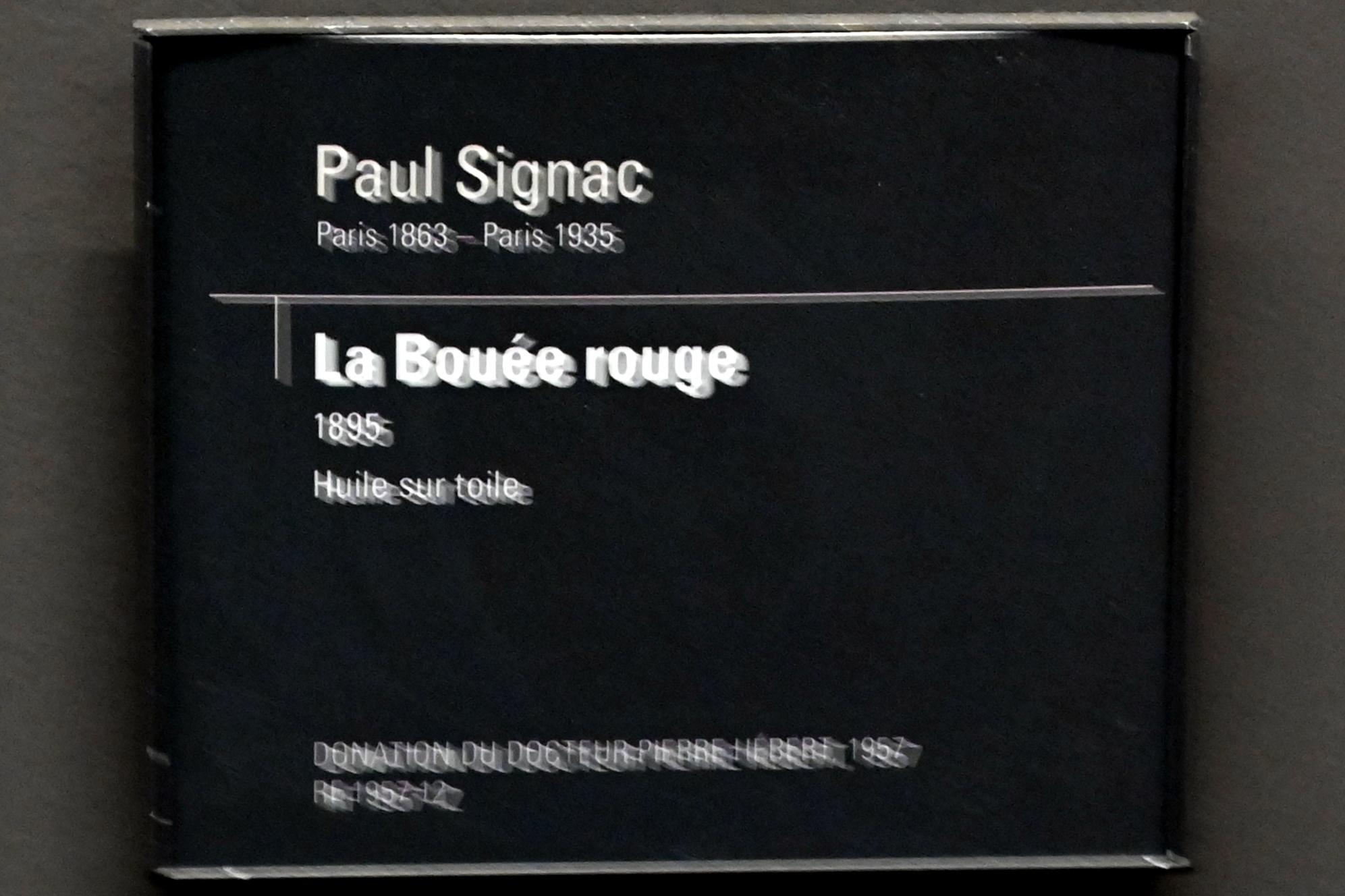 Paul Signac (1883–1933), Die rote Boje, Paris, Musée d’Orsay, 1895, Bild 2/2