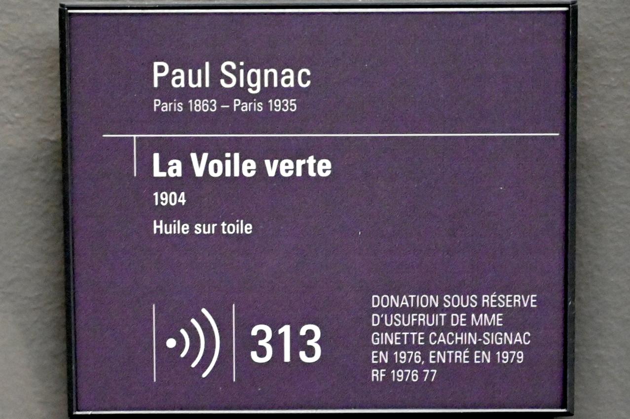 Paul Signac (1883–1933), Das Grüne Segel, Paris, Musée d’Orsay, 1904, Bild 2/2
