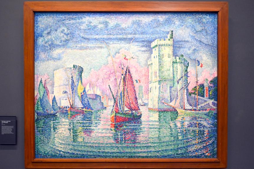 Paul Signac (1883–1933), Einfahrt in den Hafen von La Rochelle, Paris, Musée d’Orsay, 1921, Bild 1/2