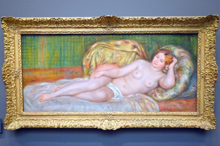 Auguste Renoir (Pierre-Auguste Renoir) (1866–1918), Großer Akt (Akt auf den Kissen), Paris, Musée d’Orsay, 1907, Bild 1/2
