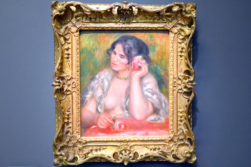 Auguste Renoir (Pierre-Auguste Renoir) (1866–1918), Gabrielle mit Rose, Paris, Musée d’Orsay, 1911
