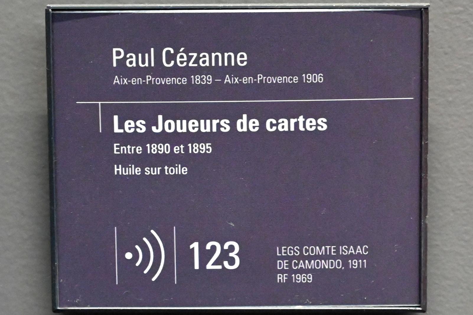 Paul Cézanne (1866–1906), Die Kartenspieler, Paris, Musée d’Orsay, 1890–1895, Bild 2/2