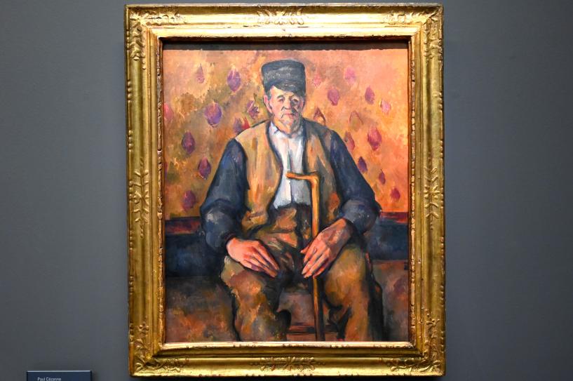 Paul Cézanne (1866–1906), Sitzender Bauer, Paris, Musée d’Orsay, 1900–1904, Bild 1/2