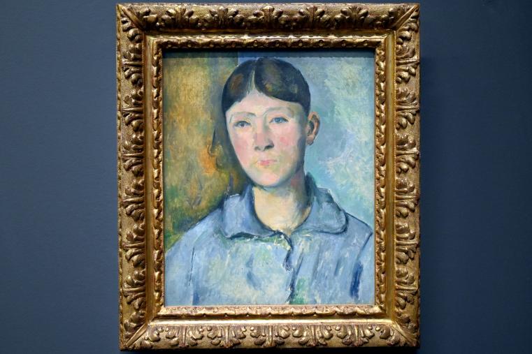 Paul Cézanne (1866–1906), Porträt der Madame Cézanne, Paris, Musée d’Orsay, 1885–1890, Bild 1/2