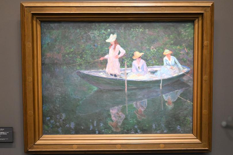 Claude Monet (1864–1925), Norwegisch (Das Boot in Giverny), Paris, Musée d’Orsay, um 1887, Bild 1/2