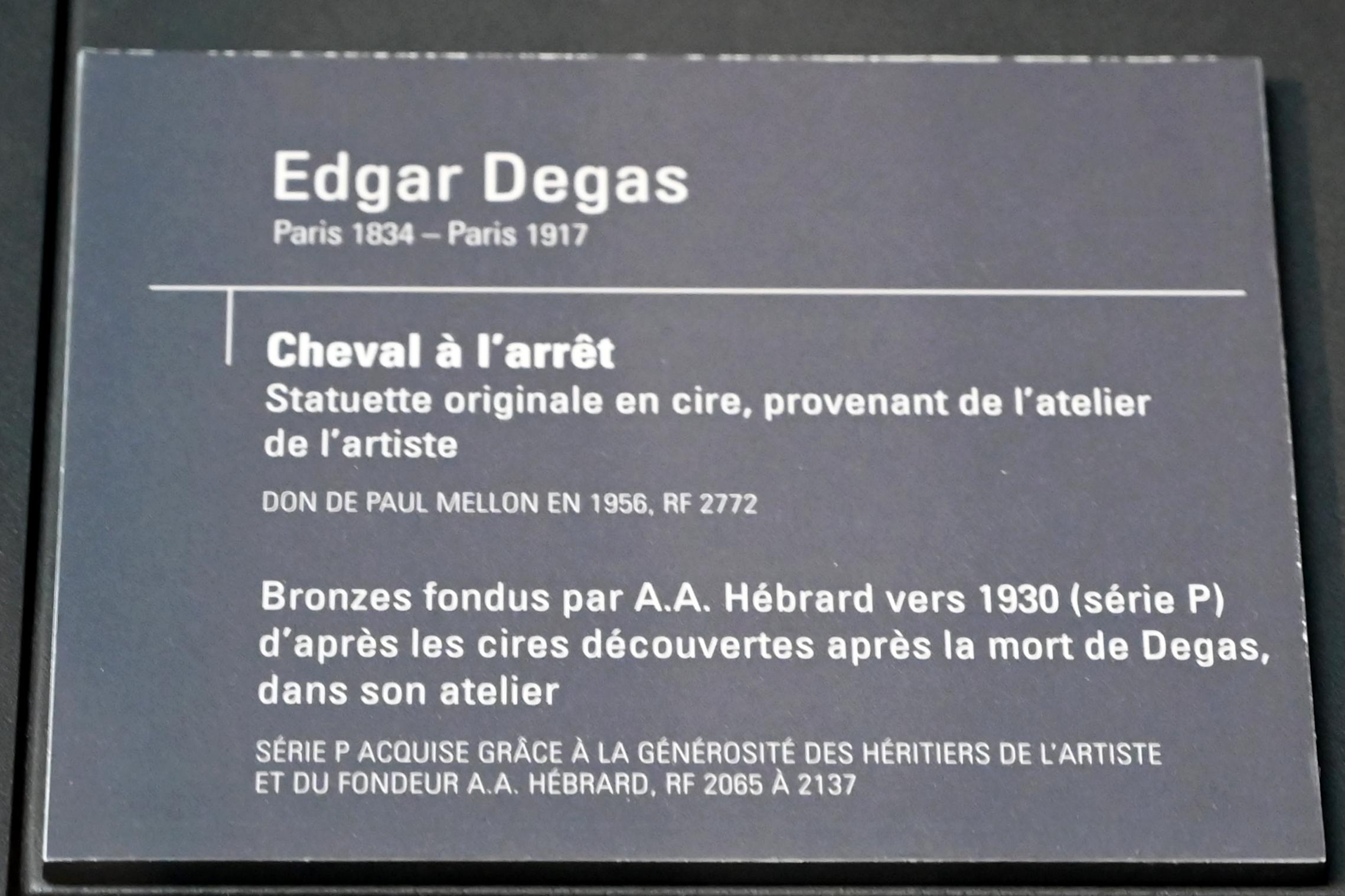 Edgar Degas (1855–1909), Pferd am Wassertrog, Paris, Musée d’Orsay, 1865–1868, Bild 3/3