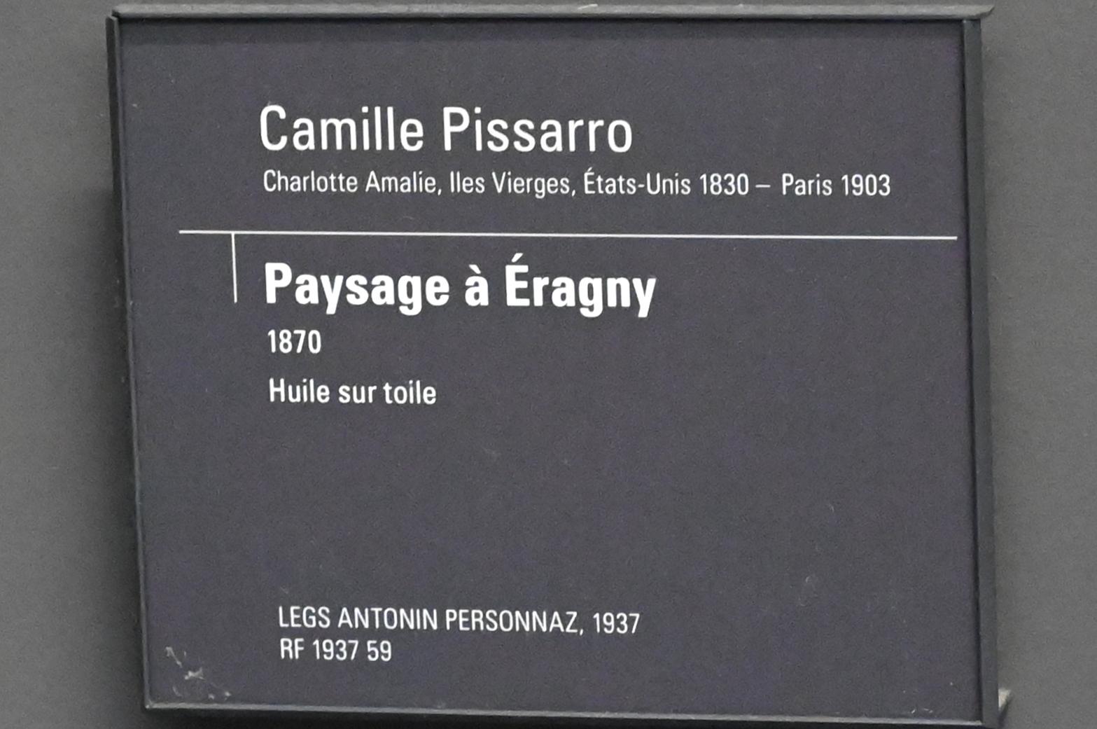 Camille Pissarro (1863–1903), Landschaft bei Éragny, Paris, Musée d’Orsay, 1870, Bild 2/2