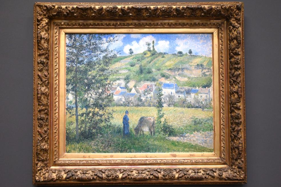 Camille Pissarro (1863–1903), Landschaft bei Valhermeil in Auvers-sur-Oise (Landschaft bei Chaponval), Paris, Musée d’Orsay, 1880, Bild 1/2