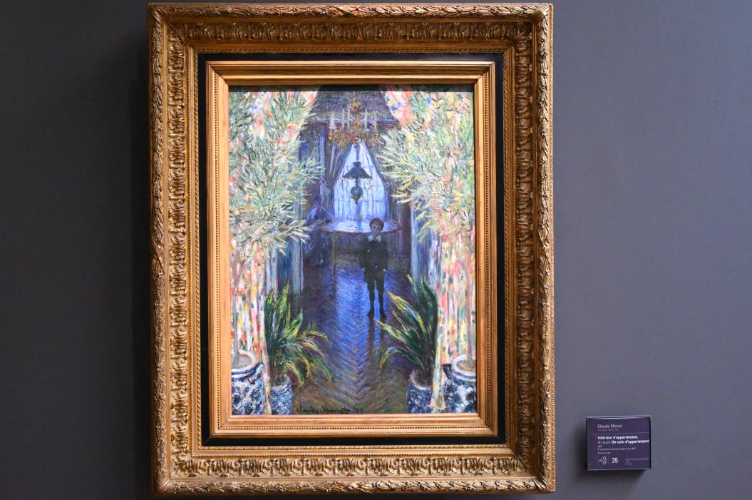 Gustave Caillebotte (1875–1893), Interieur einer Wohnung (Ecke einer Wohnung), Paris, Musée d’Orsay, 1875, Bild 1/2