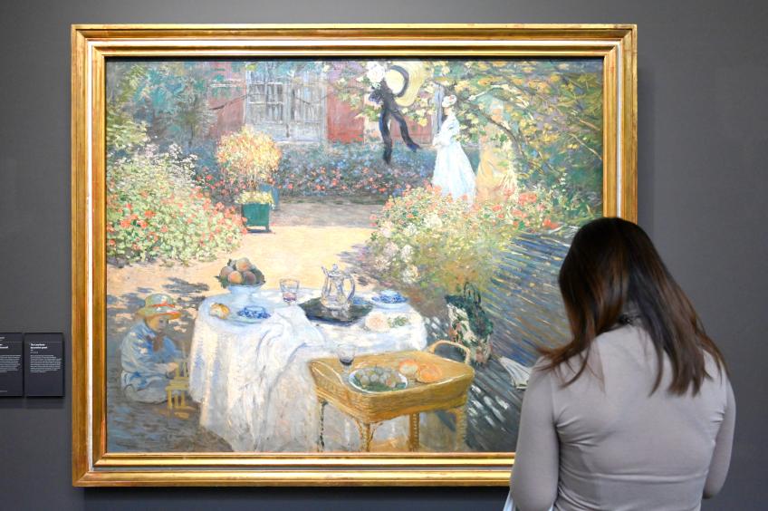 Claude Monet (1864–1925), Das Mittagessen: dekorative Tafel, Paris, Musée d’Orsay, 1876, Bild 2/3