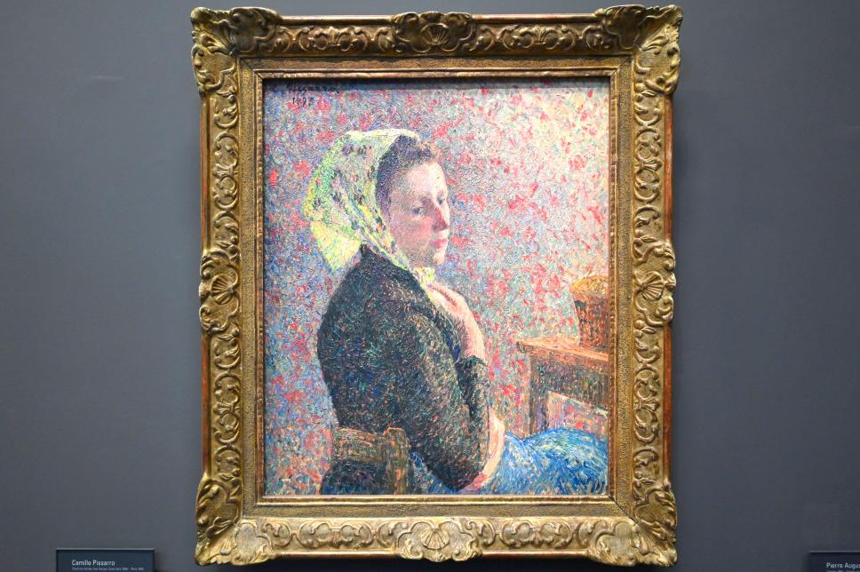 Camille Pissarro (1863–1903), Frau mit grünem Kopftuch, Paris, Musée d’Orsay, 1893, Bild 1/2