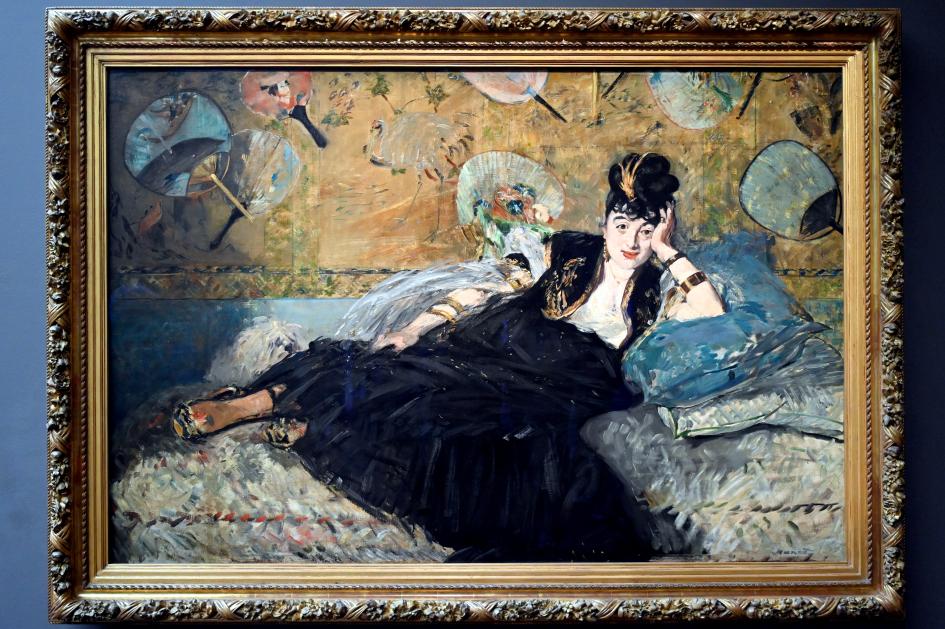 Édouard Manet (1855–1882), Die Dame mit den Fächern, Paris, Musée d’Orsay, 1873, Bild 1/2