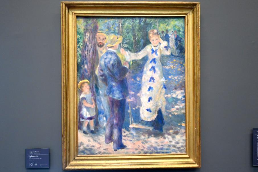 Auguste Renoir (Pierre-Auguste Renoir) (1866–1918), Die Schaukel, Paris, Musée d’Orsay, 1876, Bild 1/2