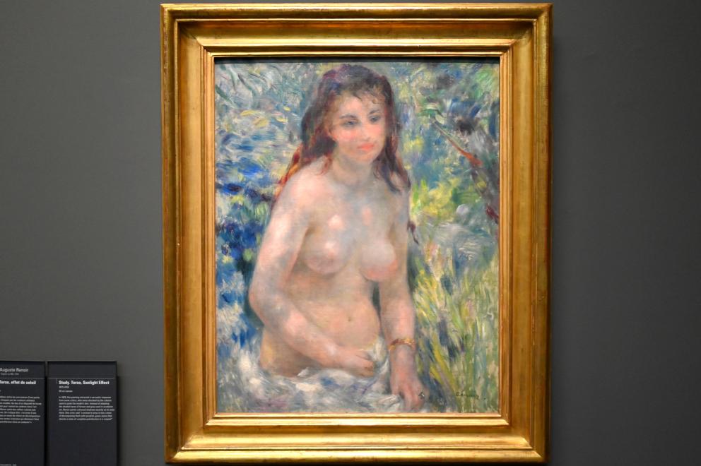 Auguste Renoir (Pierre-Auguste Renoir) (1866–1918), Studie. Torso, Sonneneffekt, Paris, Musée d’Orsay, 1875–1876, Bild 1/2