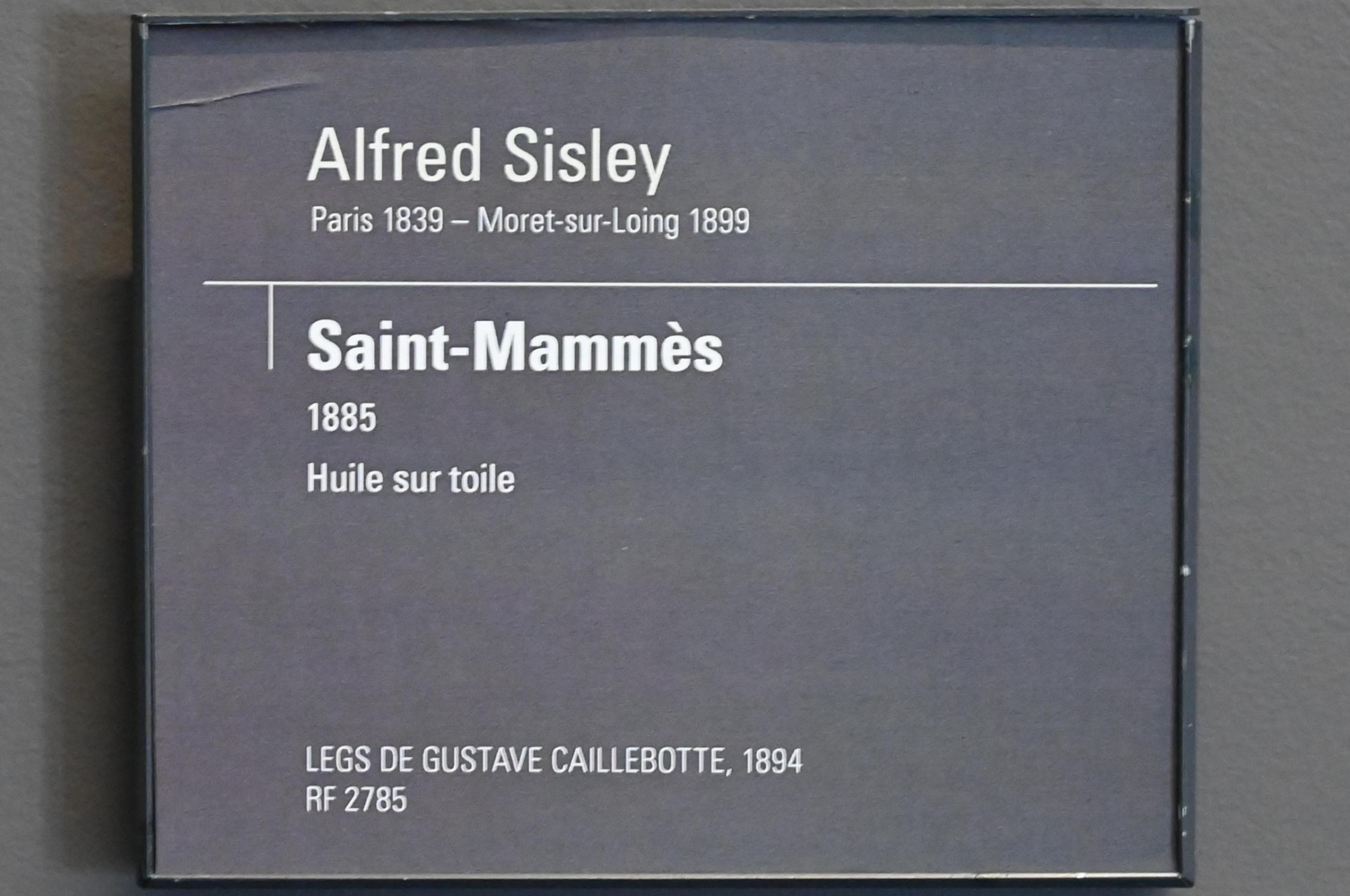 Alfred Sisley (1872–1896), Saint-Mammès, Paris, Musée d’Orsay, 1885, Bild 2/2