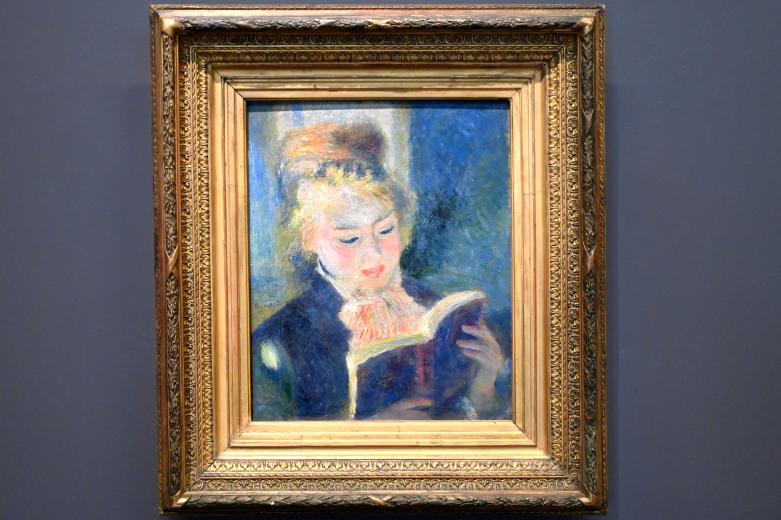 Auguste Renoir (Pierre-Auguste Renoir) (1866–1918), Die Leserin, Paris, Musée d’Orsay, 1874–1876, Bild 1/2