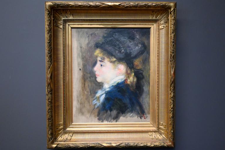 Auguste Renoir (Pierre-Auguste Renoir) (1866–1918), Porträt (Porträt der Margot), Paris, Musée d’Orsay, 1878, Bild 1/2