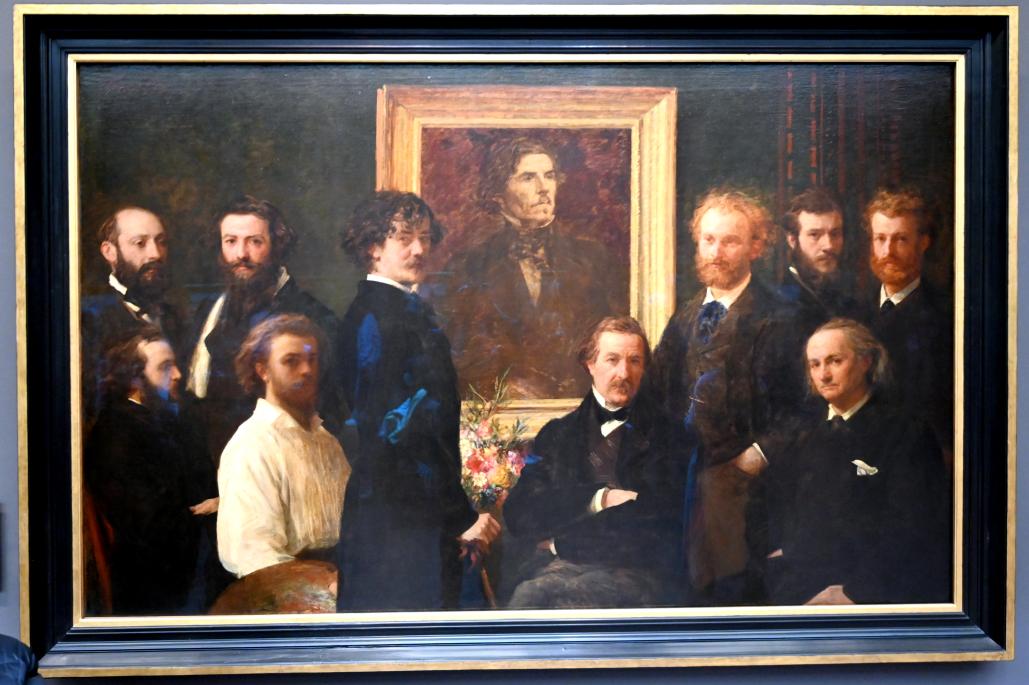 Henri Fantin-Latour (1858–1888), Hommage an Delacroix, Paris, Musée d’Orsay, 1864, Bild 1/2