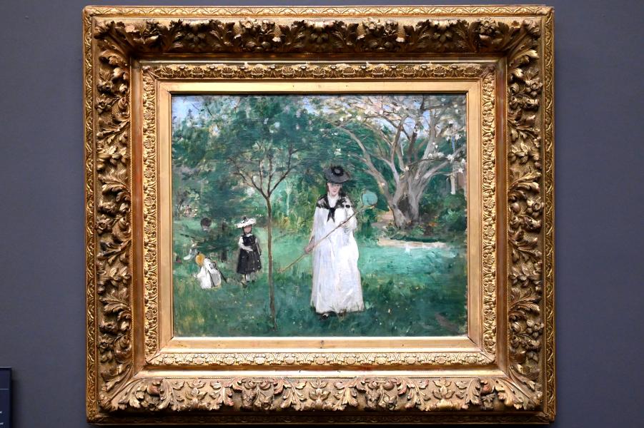 Berthe Morisot (1870–1894), Schmetterlingsjagd, Paris, Musée d’Orsay, 1874, Bild 1/2