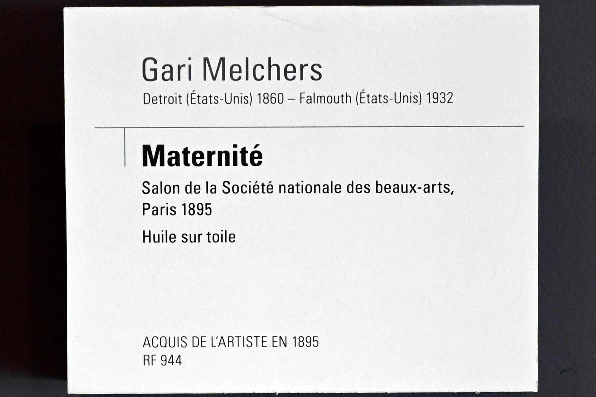Gari Melchers (1894–1895), Mutterschaft, Paris, Musée d’Orsay, vor 1895, Bild 2/2