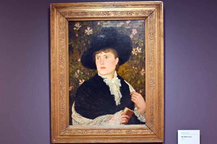 Walter Crane (1882–1907), Porträt der Mary Frances Andrews (1846–1914), Ehefrau des Künstlers, Paris, Musée d’Orsay, 1882