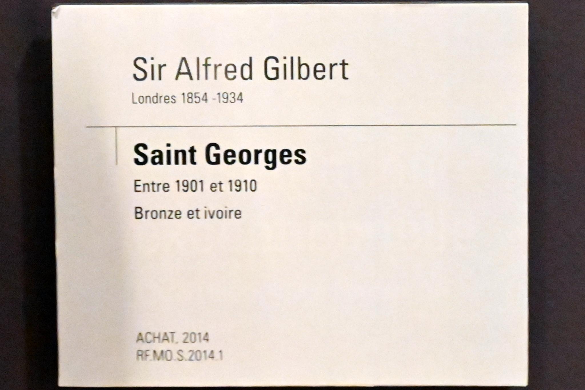 Alfred Gilbert (1905), Heiliger Georg, Paris, Musée d’Orsay, um 1901–1910, Bild 3/3