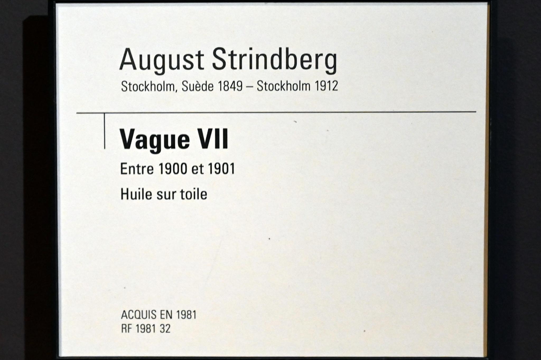 August Strindberg (1894–1900), Welle VII, Paris, Musée d’Orsay, um 1900–1901, Bild 2/2