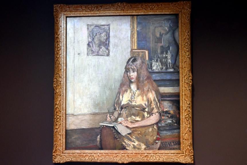 Édouard Vuillard (1889–1939), Porträt des Geneviève Bernheim de Villers, Paris, Musée d’Orsay, 1919–1920, Bild 1/2