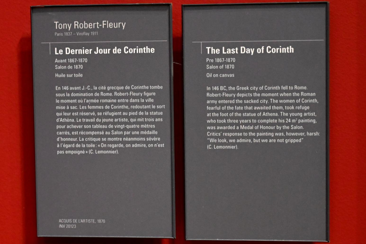 Tony Robert-Fleury (1868), Der letzte Tag von Korinth, Paris, Musée d’Orsay, 1867–1870, Bild 2/2