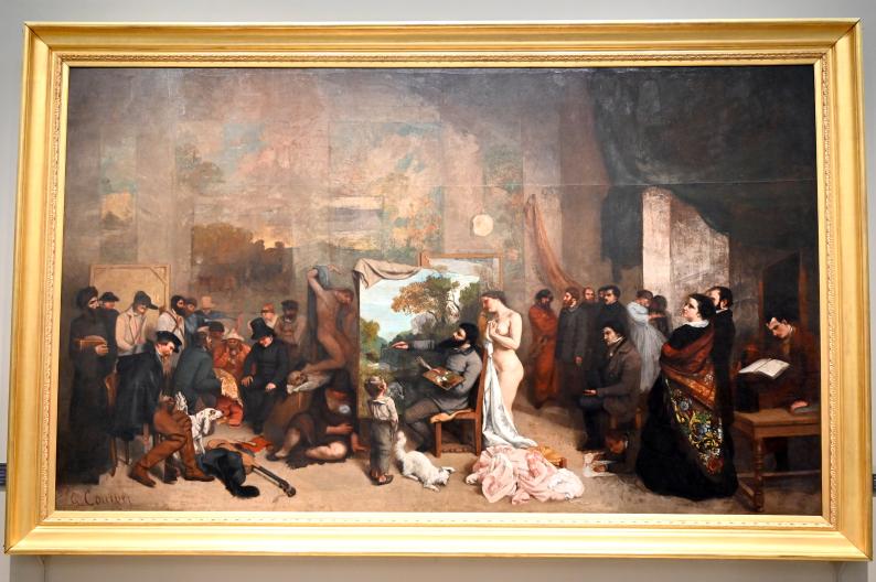 Gustave Courbet (1849–1874), Das Künstleratelier, Paris, Musée d’Orsay, 1854–1855, Bild 1/6