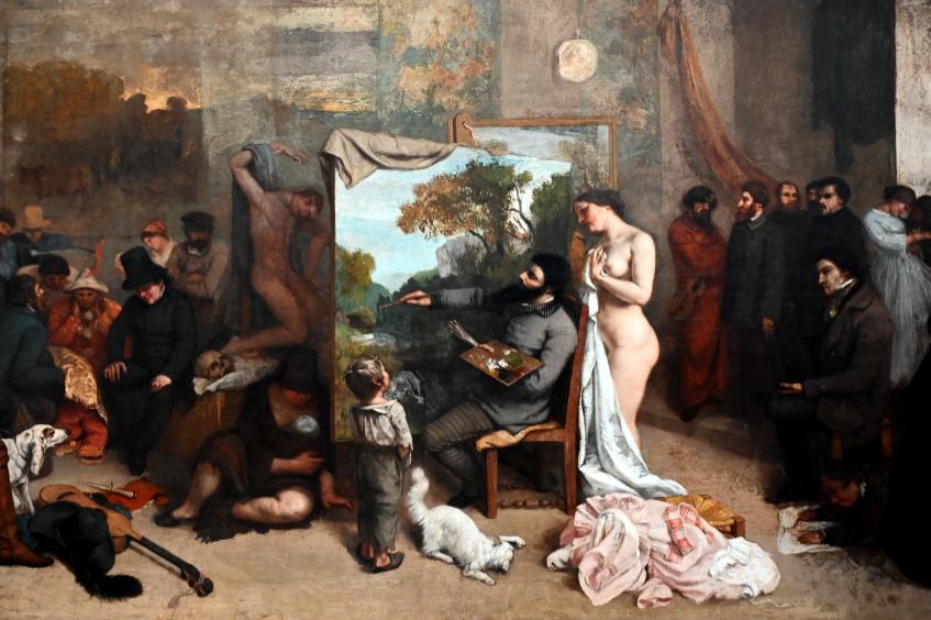 Gustave Courbet (1849–1874), Das Künstleratelier, Paris, Musée d’Orsay, 1854–1855, Bild 2/6