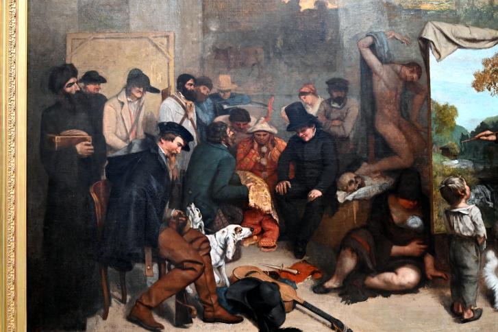 Gustave Courbet (1849–1874), Das Künstleratelier, Paris, Musée d’Orsay, 1854–1855, Bild 3/6