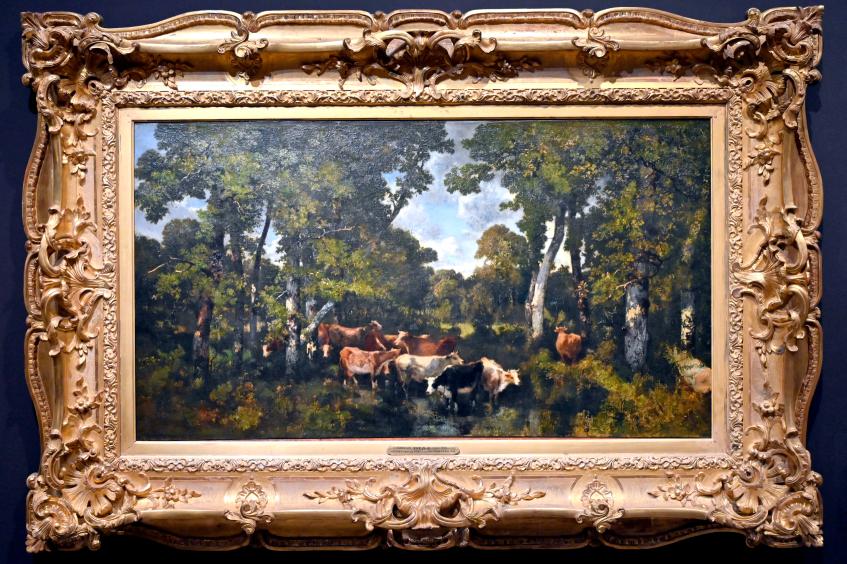 Narcisso Virgilio Díaz de la Peña (1840–1871), Bas-Bréau im Wald von Fontainebleau, Paris, Musée d’Orsay, 1846, Bild 1/2