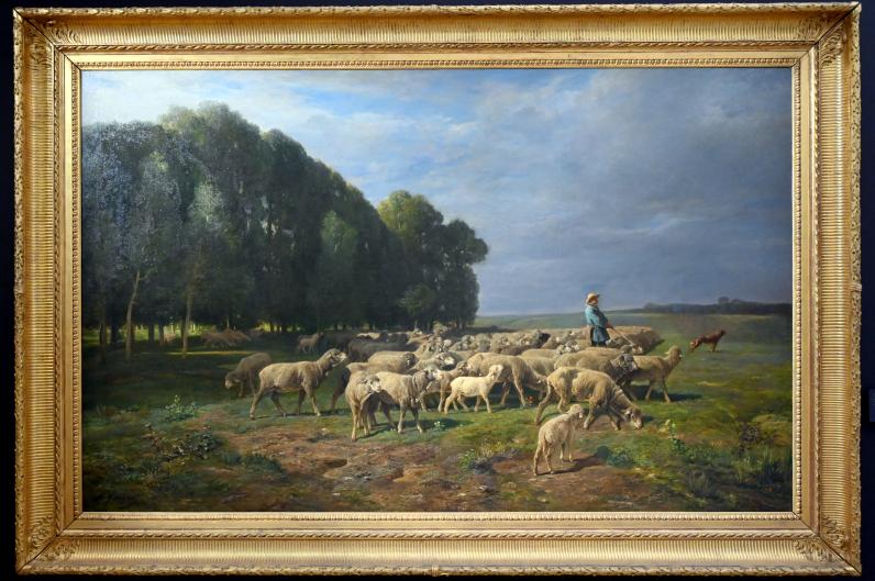 Charles Emile Jacque (1860), Schafherde in einer Landschaft, Paris, Musée d’Orsay, vor 1861, Bild 1/3