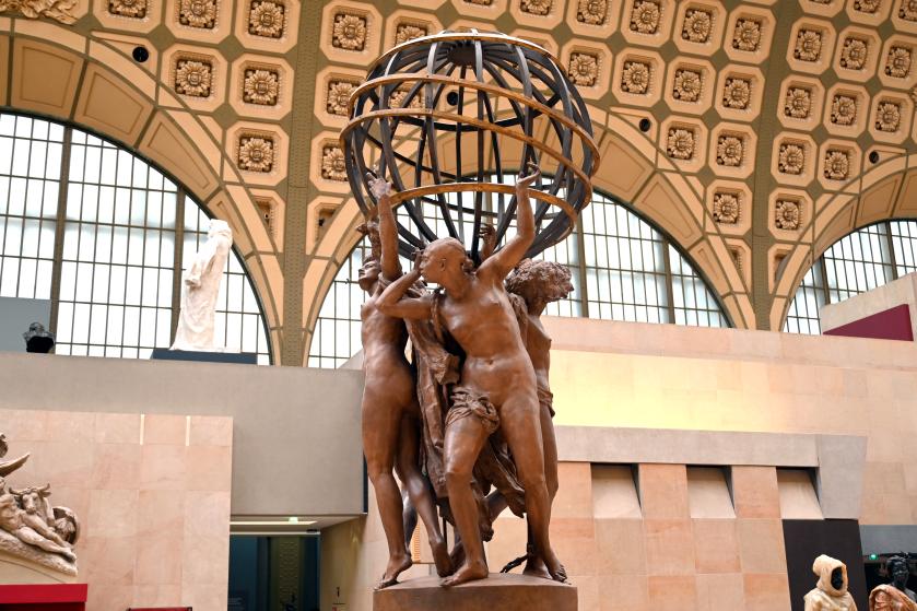 Jean-Baptiste Carpeaux (1859–1873), Die vier Erdteile tragen die Himmelssphäre, Paris, Musée d’Orsay, 1872, Bild 4/5