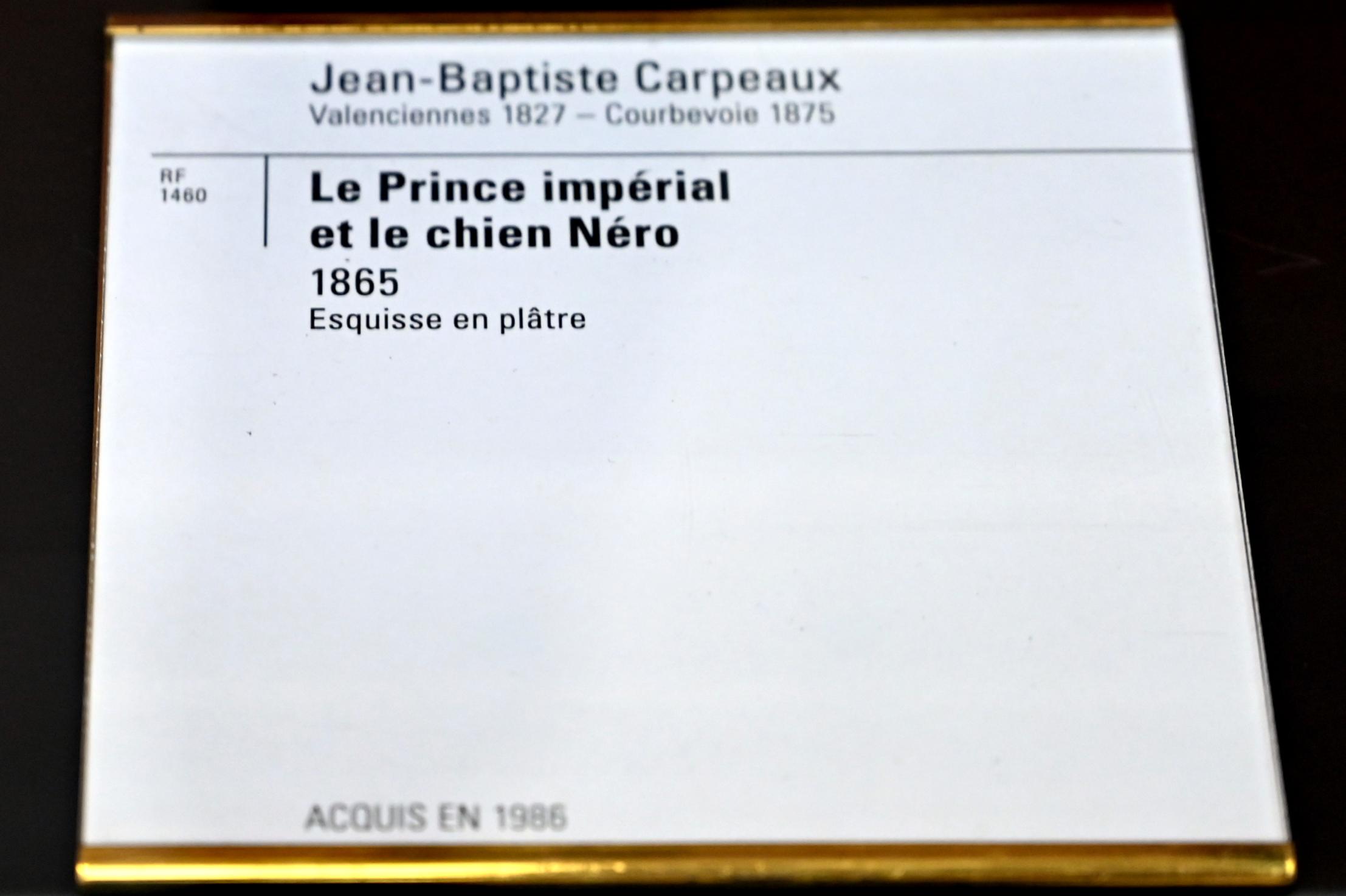 Jean-Baptiste Carpeaux (1859–1873), Der kaiserliche Prinz und der Hund Nero, Paris, Musée d’Orsay, 1865, Bild 3/3