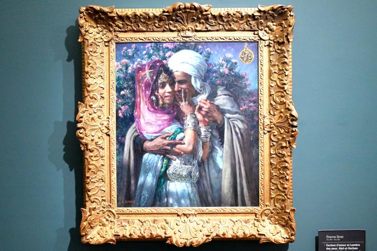 Étienne Dinet (1895–1900), Sklave der Liebe und des Lichts der Augen: Abd-el-Gheram und Nouriel-Aîn, arabische Legende, Paris, Musée d’Orsay, um 1900, Bild 1/2