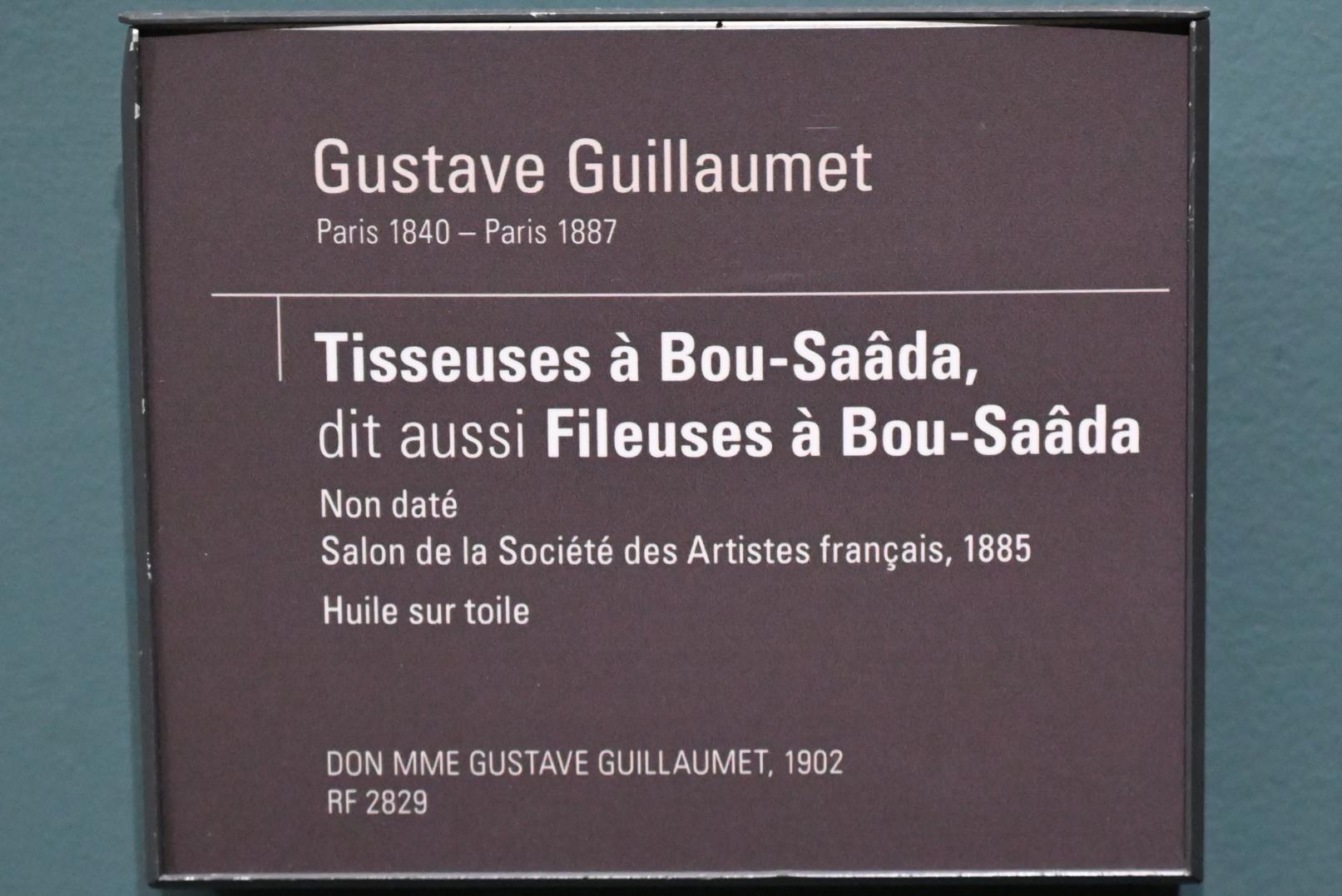 Gustave Guillaumet (1863–1884), Weber in Bou-Saâda (Spinner in Bou-Saâda), Paris, Musée d’Orsay, Undatiert, Bild 2/2