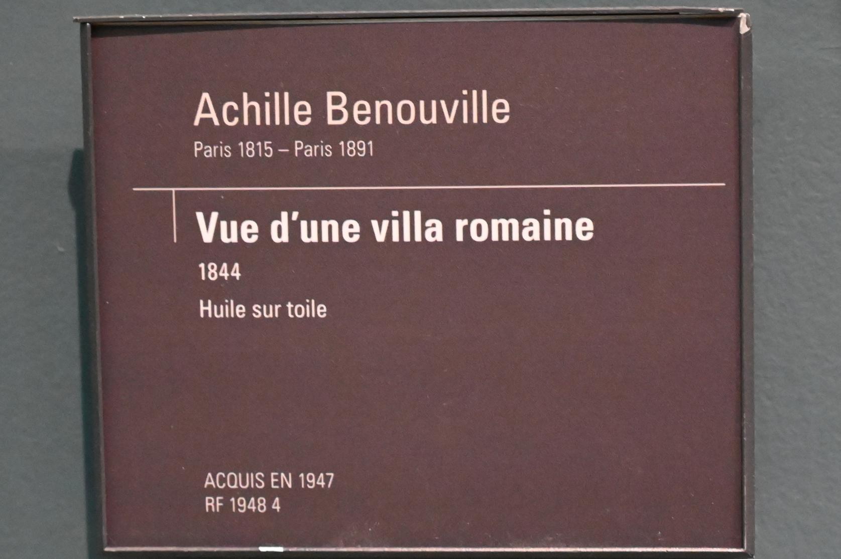 Jean-Achille Benouville (1844–1870), Ansicht einer römische Villa, Paris, Musée d’Orsay, 1844, Bild 2/2