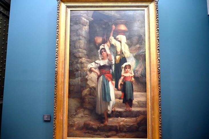 Ernest Hébert (1848–1880), Bewohner von Cervara di Roma, Paris, Musée d’Orsay, um 1859, Bild 1/2