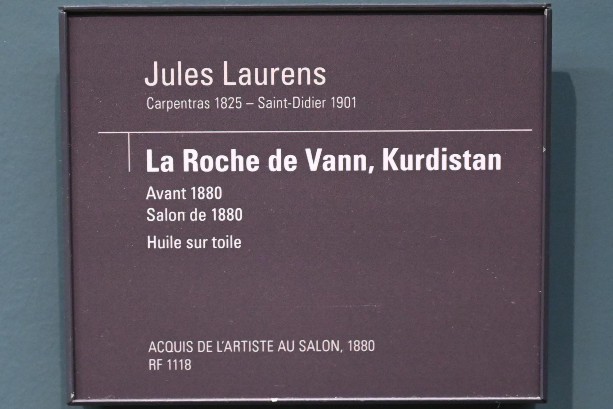 Jules Laurens (1879), Der Felsen von Vann (Kurdistan), Paris, Musée d’Orsay, vor 1880, Bild 2/2
