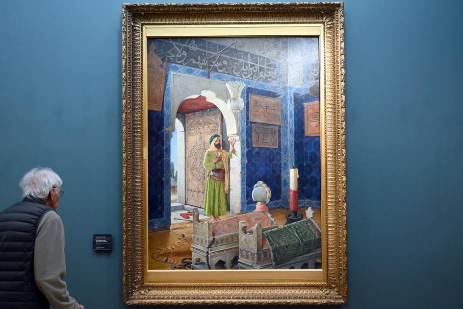 Osman Hamdi Bey (1888–1903), Alter Mann vor Kindergräbern, Paris, Musée d’Orsay, 1903, Bild 1/2