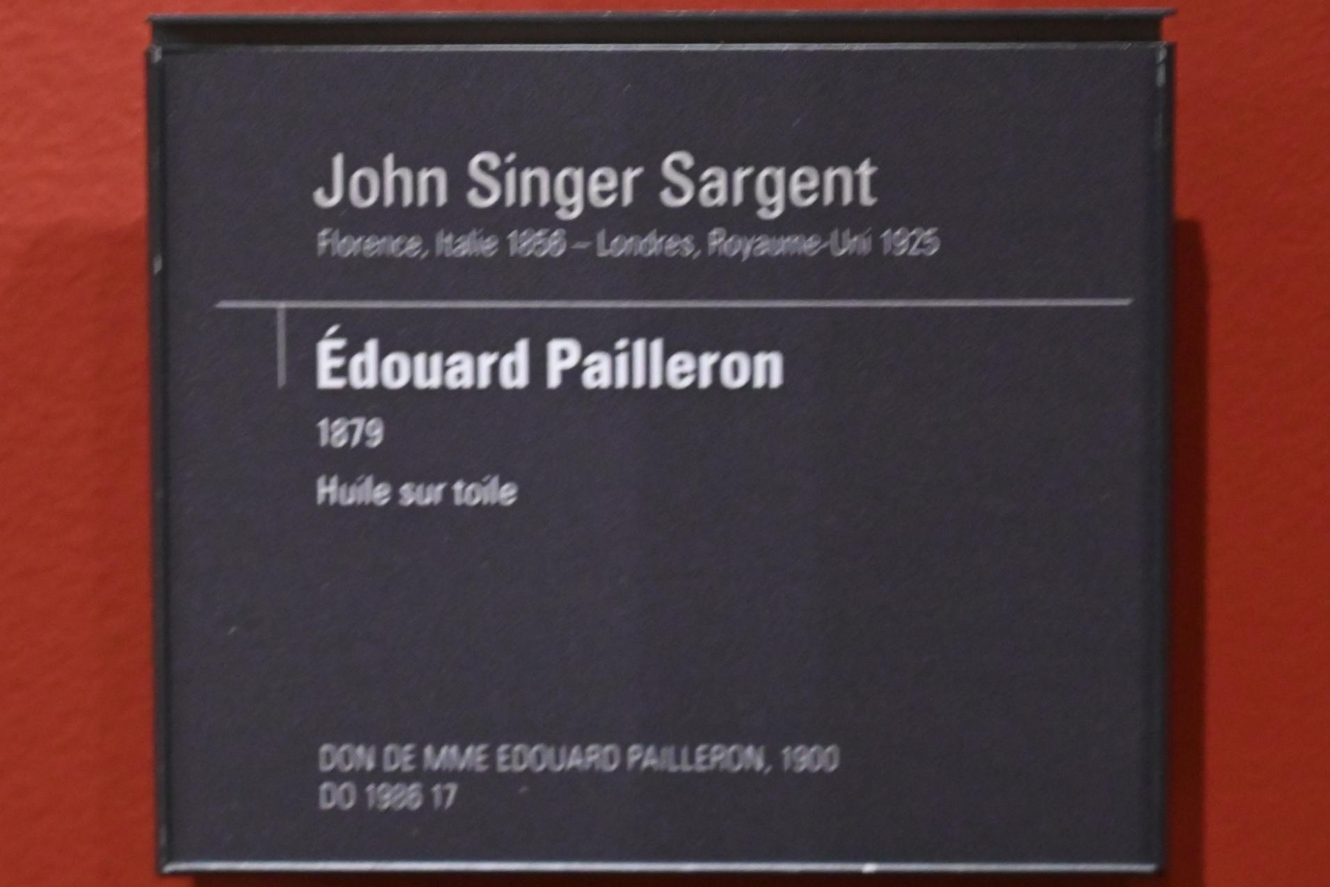 John Singer Sargent (1875–1920), Porträt des französischen Dichters Édouard Pailleron (1834-1899), Paris, Musée d’Orsay, 1879, Bild 2/2