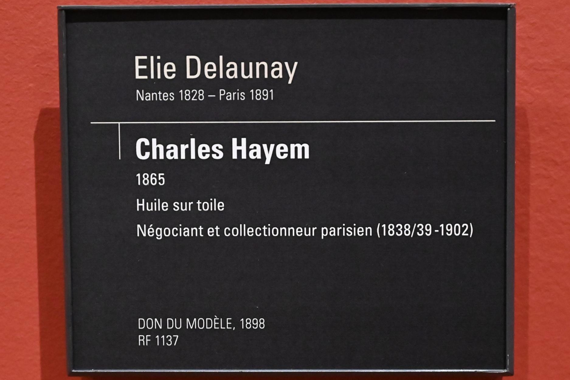Jules-Élie Delaunay (1865–1869), Porträt des Charles Hayem, Paris, Musée d’Orsay, 1865, Bild 2/2