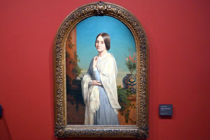 Édouard Dubufe (1845), Porträt der Madame Édouard Dubufe, Paris, Musée d’Orsay, um 1845, Bild 1/2